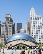Cloud Gate ("the bean"), Chicago, Illinois